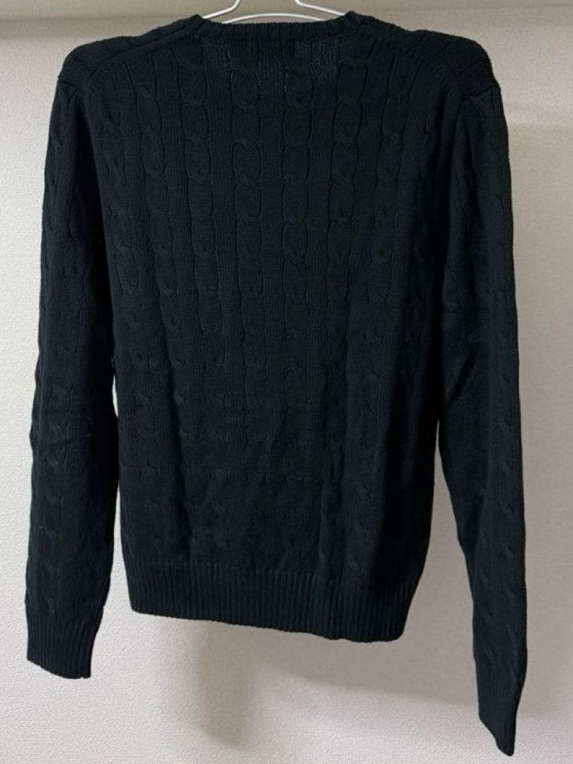 Polo Ralph Lauren ケーブルニットセーター L ブラック