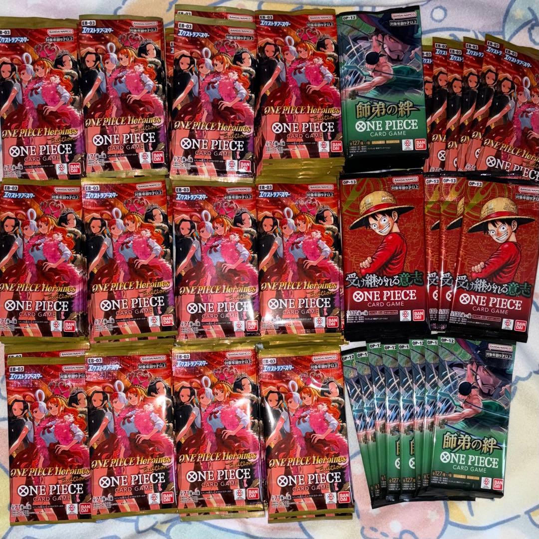 ワンピースカード　サーチ済み　未開封　パック　157点