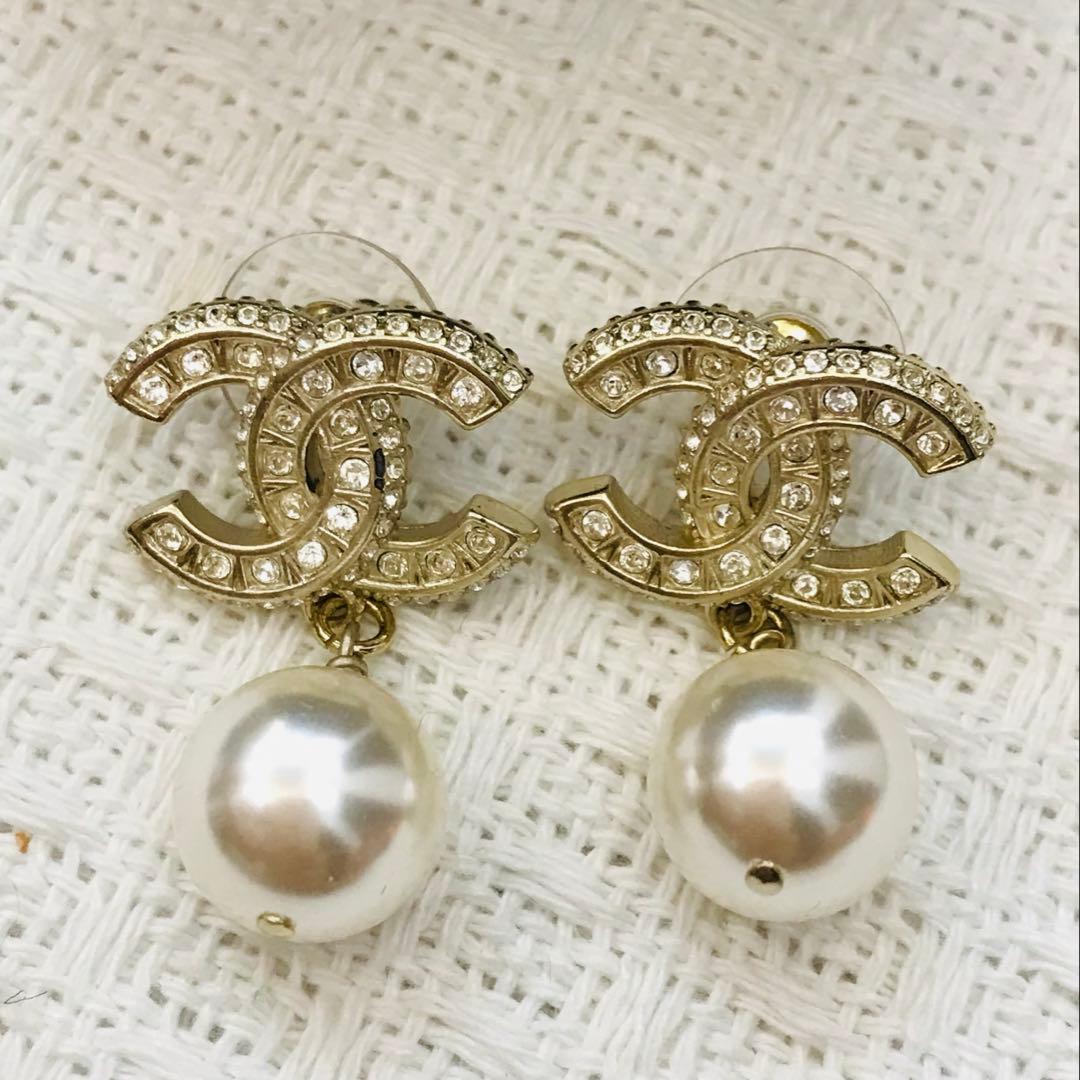 シャネル　パール　ピアス