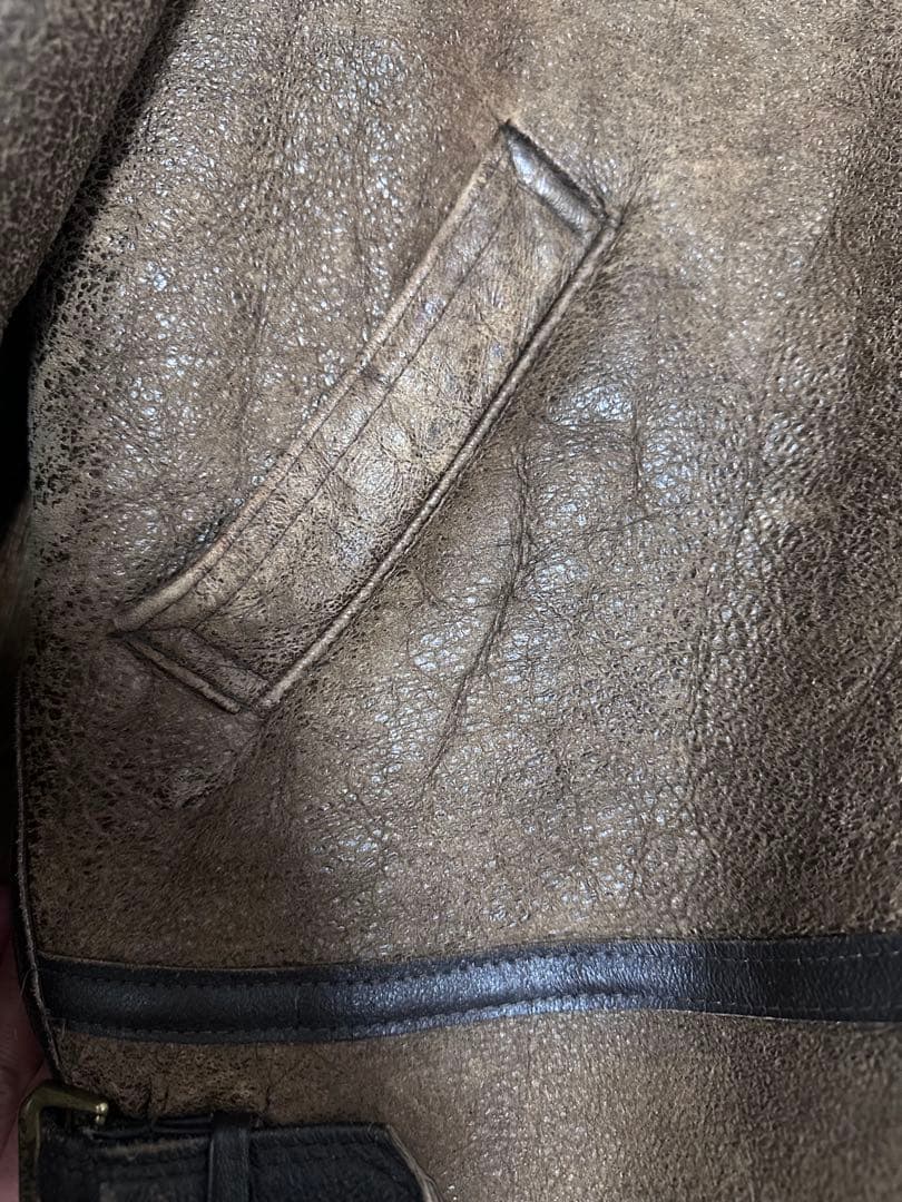 専用XL AVIREX B-3 リアルムートン フライトジャケット ボンバー