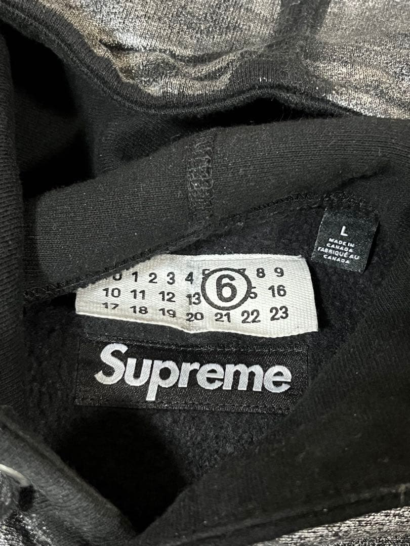 Supreme×MM6 Foil Box Logo Hooded