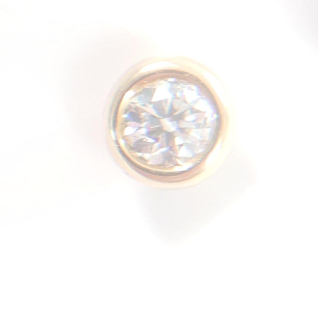 【極美品】ティファニー K18 バイザヤード ダイヤ ピアス 片耳用 6567