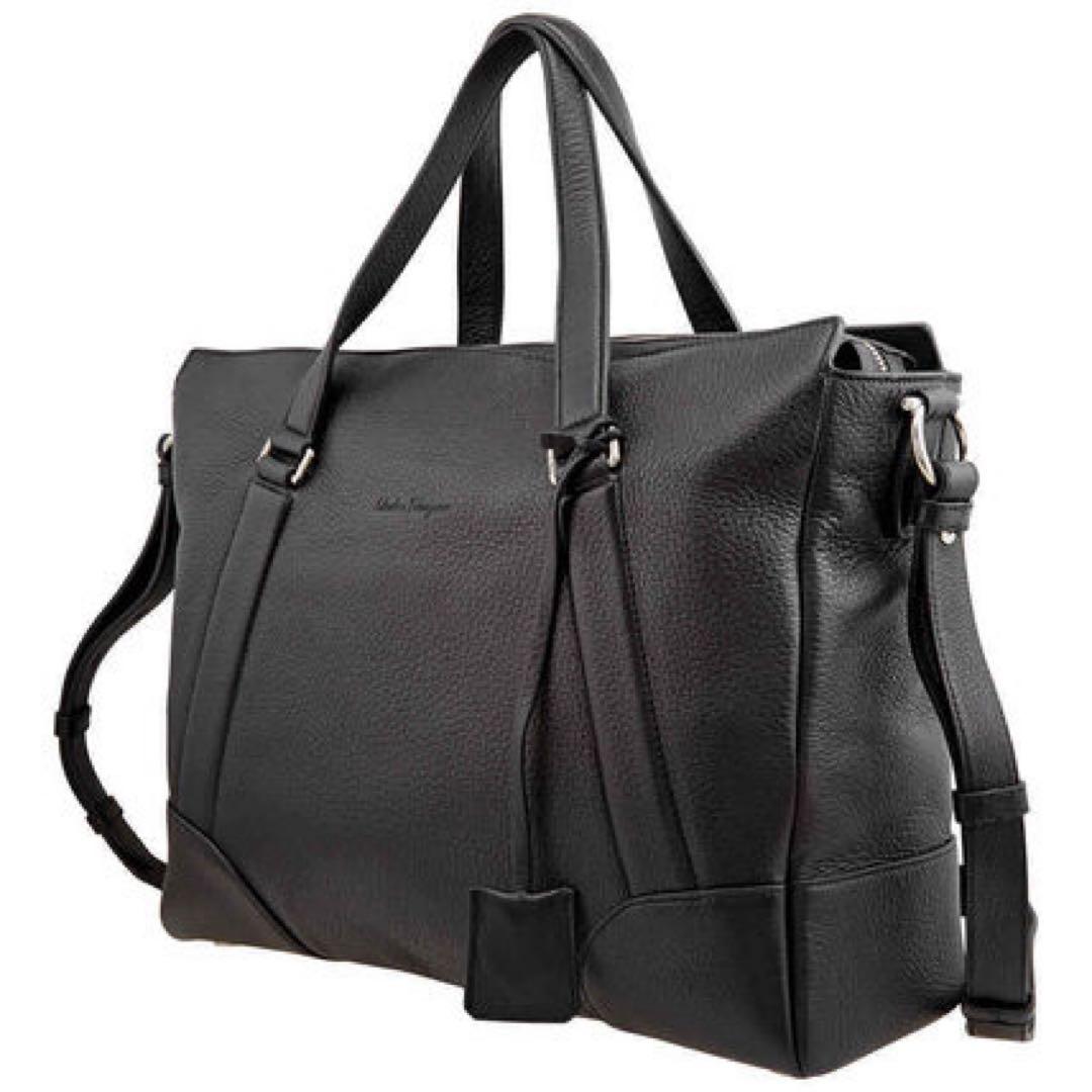 フェラガモLeather Dynamo Business Bag ビジネスバッグ