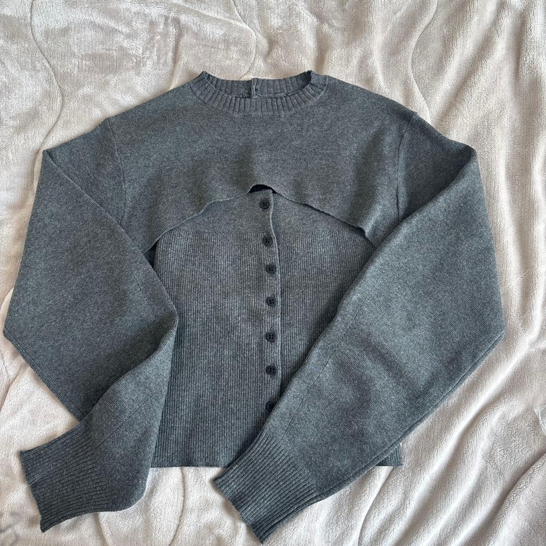 Layered Knit Combi anuke 美品