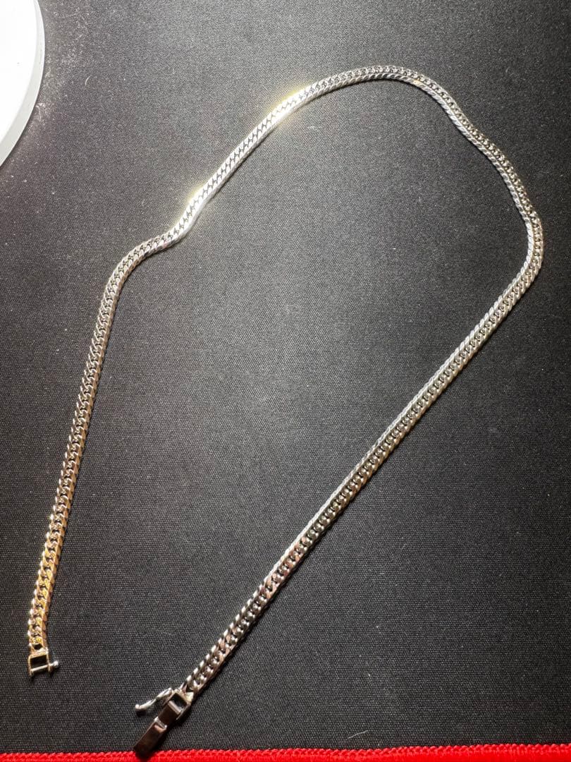 喜平ネックレスPt850 6面ダブル　ペンダントトップPt999.5/Pt950