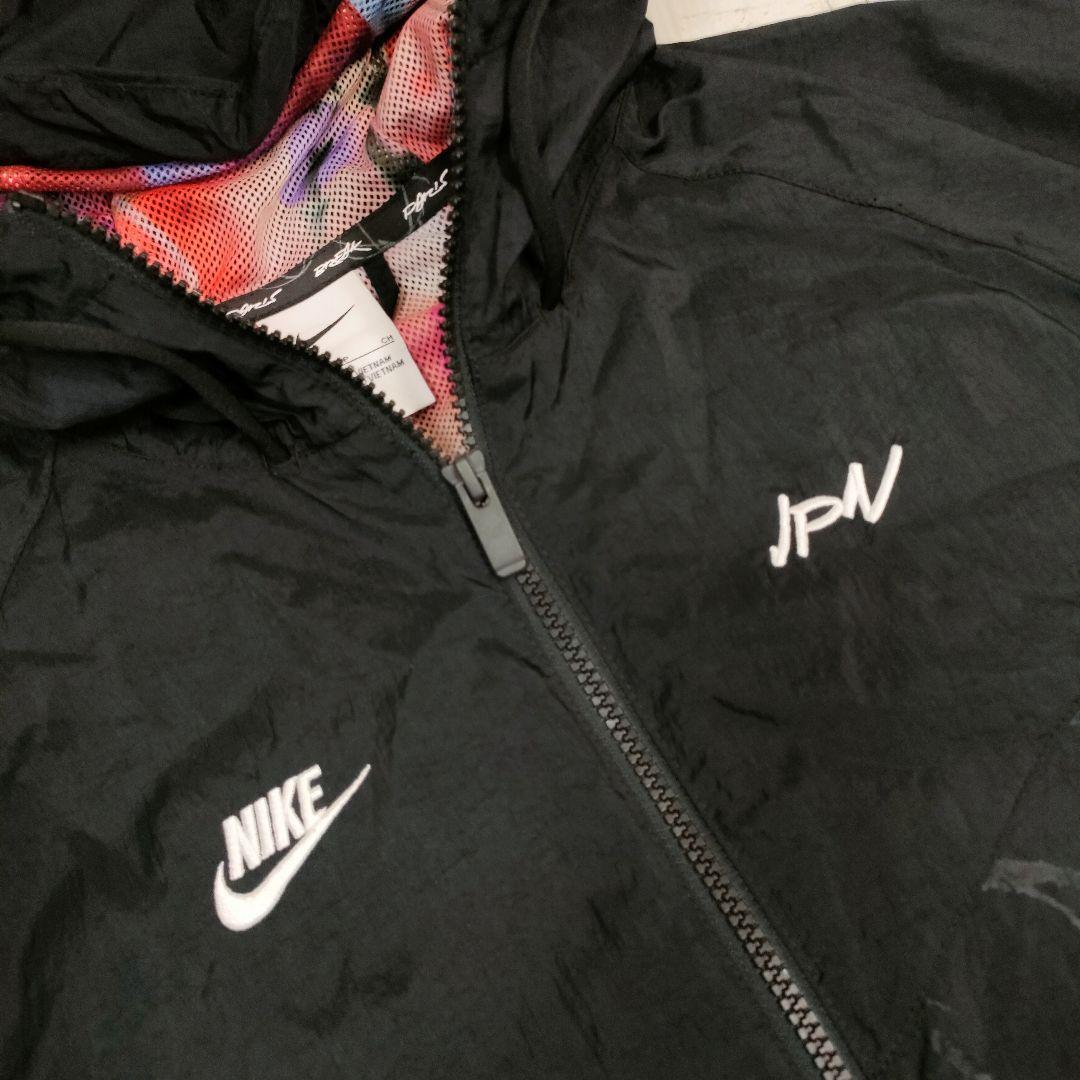 美品◆NIKE◆ジャパンモデル ナイロンウーブンジャケット◆S(M)ブラック