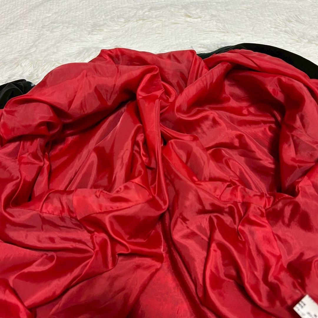 豪華刺繍 別珍 スカジャン 3L 昇り龍 鷲 鷹 鳳凰 ベロア スーベニア 黒