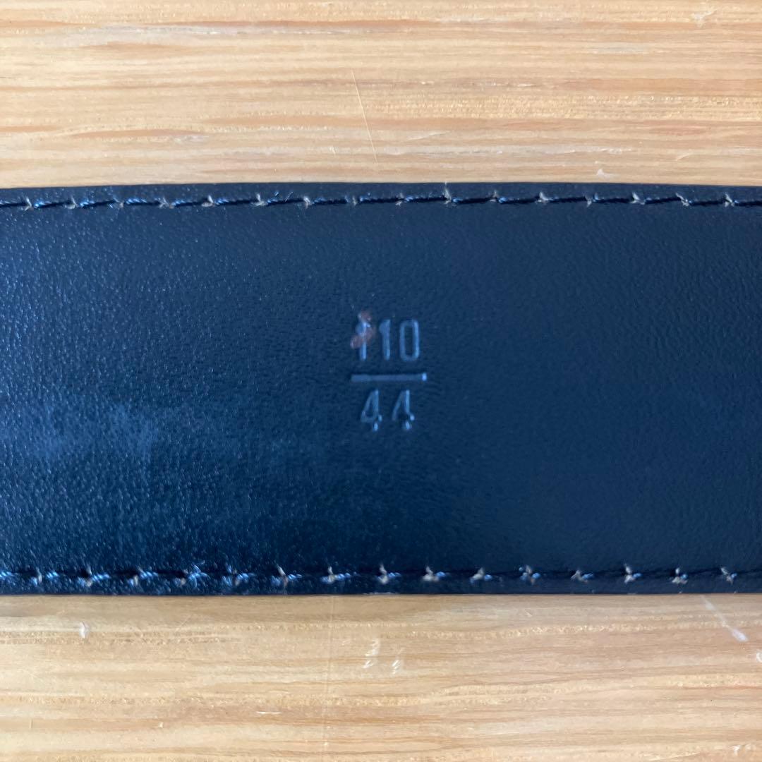 ルイ・ヴィトン ブラックレザーベルト ゴールドバックル