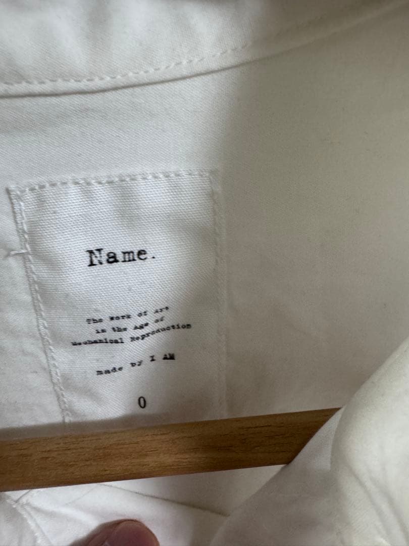 name. ホワイト オーバーサイズシャツ 長袖