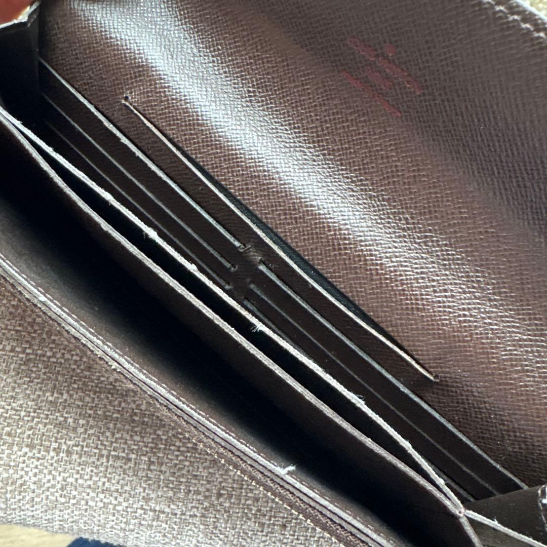 【専用】ダミエパターン 長財布 ゴールドチェーン付き