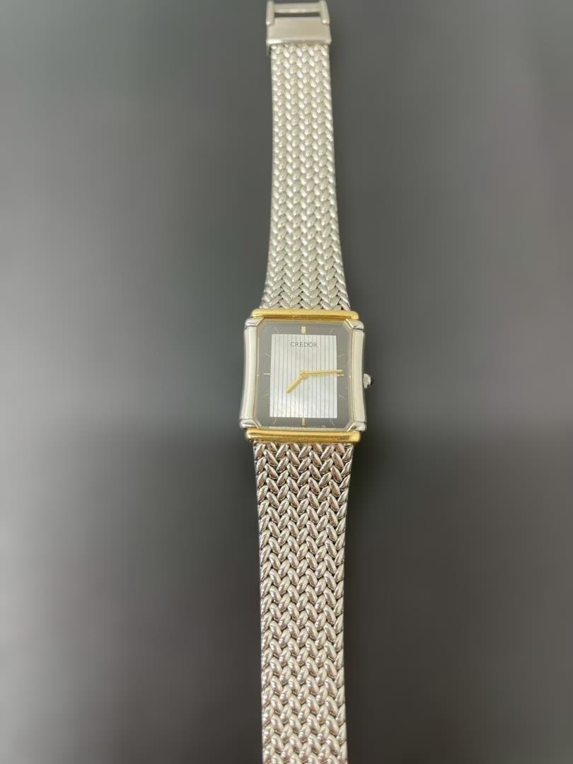 A◆SEIKOセイコー　クレドール　8420-6690　SS/K18YG　腕時計