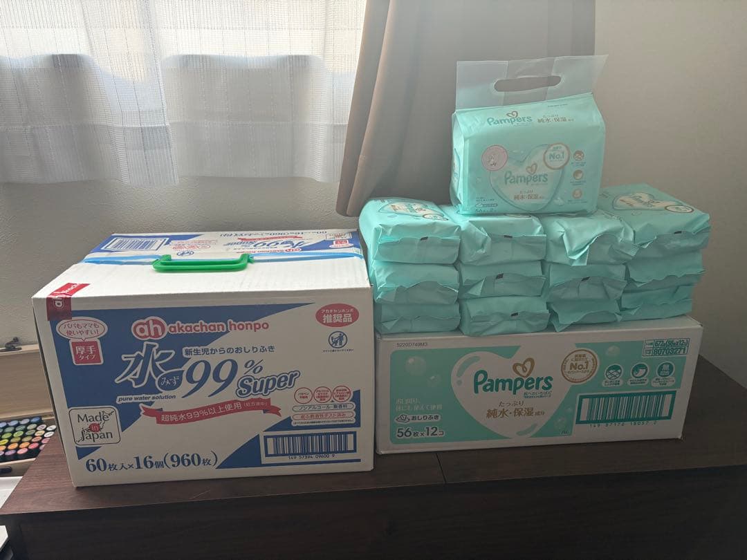 新品未使用 アカチャンホンポ Pampers おしりふき まとめ売り