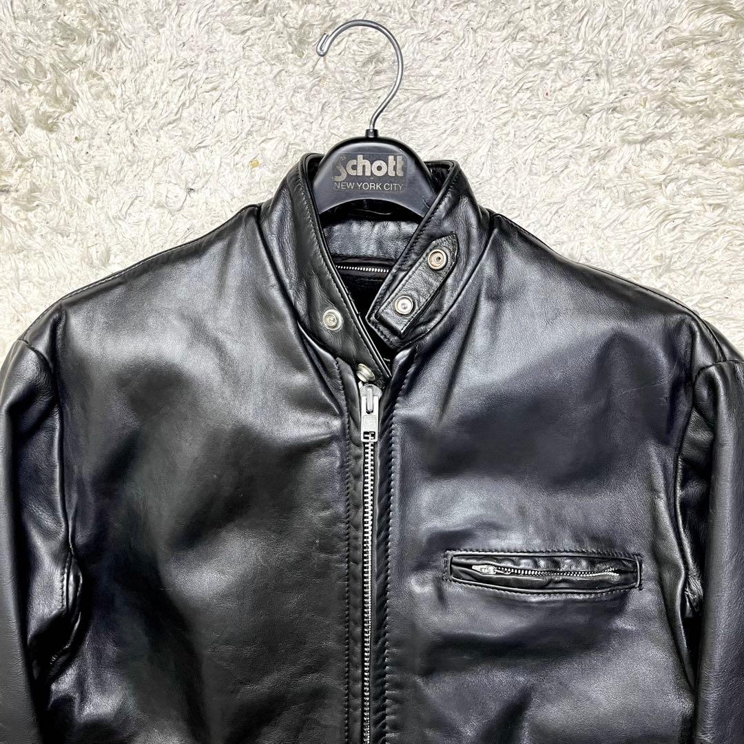 美品/2way/ライナー✨ショット シングルライダース レザージャケット 141