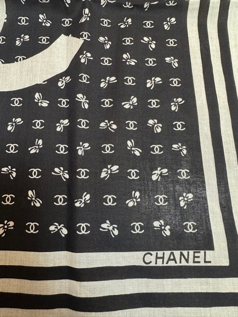 【最終値下げ】CHANEL シャネル ハンカチ 100%コットン