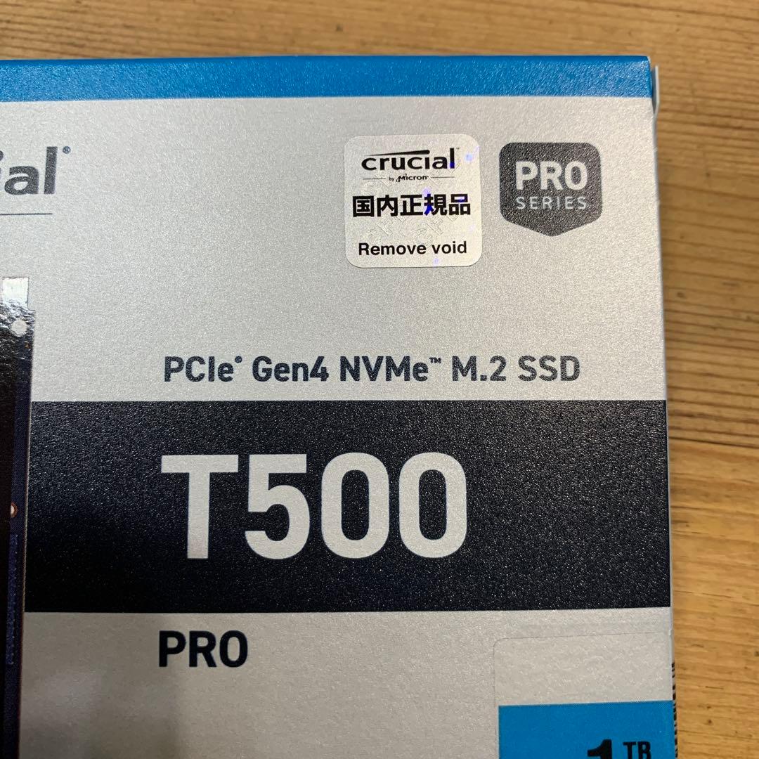 未使用品 クルーシャル Crucial T500 1TB M.2 SSD