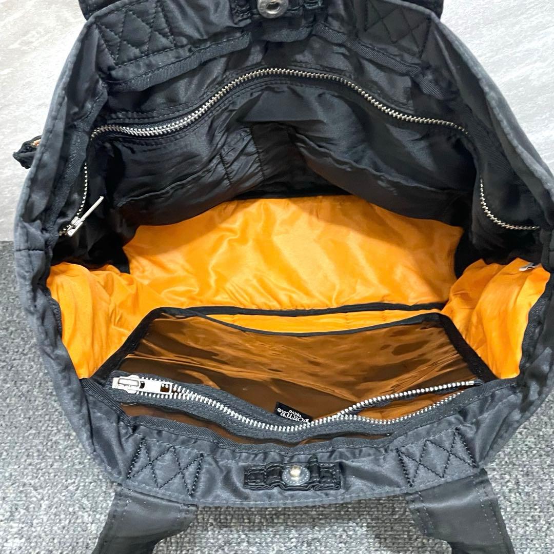 美品 ✨肩掛け可能 A4可✨ポーター トートバッグ タンカー 黒