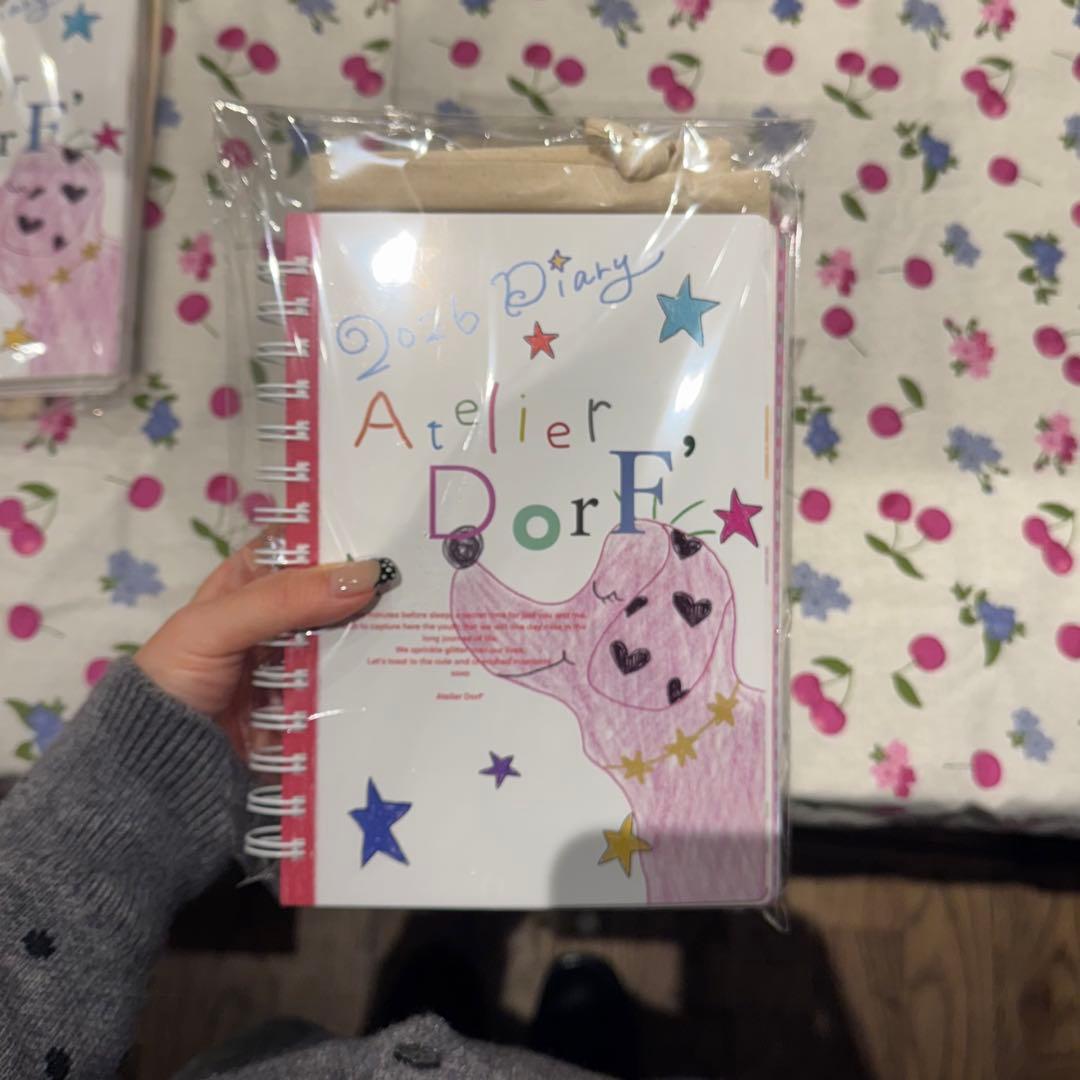 【meg】2026 Atelier DorF スケジュール帳　※巾着なし