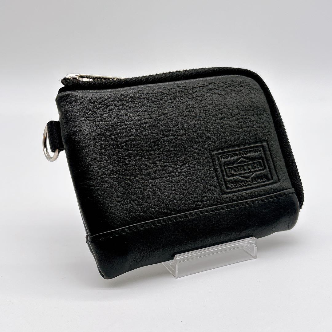 未使用級✴︎ PORTER DELIGHTレザー ブラック L字ファスナー