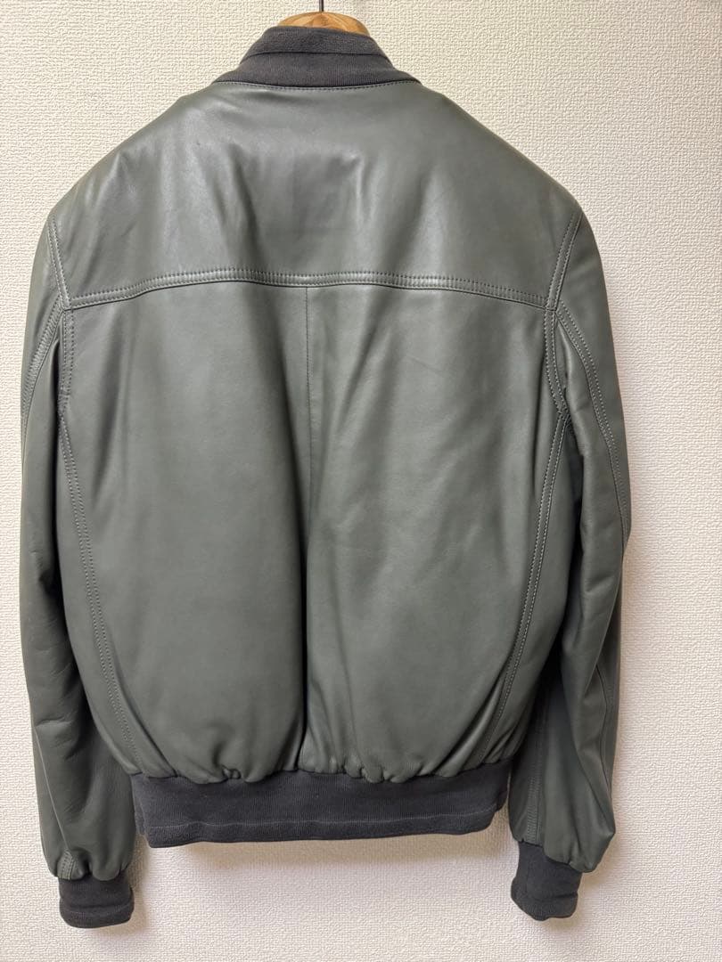 【150万円超級】ブリオーニ 仔羊革ブルゾン(100%ダウンライナー付) 48