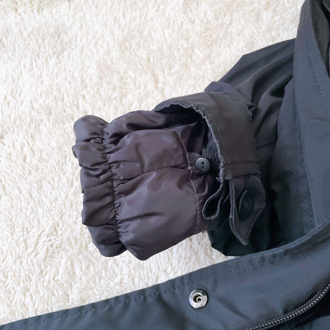 【美品】23区　洗える　モッズコート ダウン ファー ライナー 44 黒