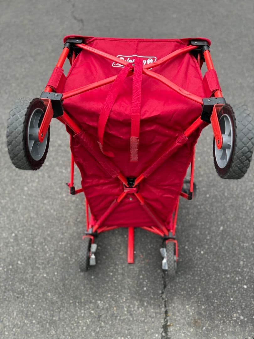 Coleman 赤 キャリーカートテーブルセット