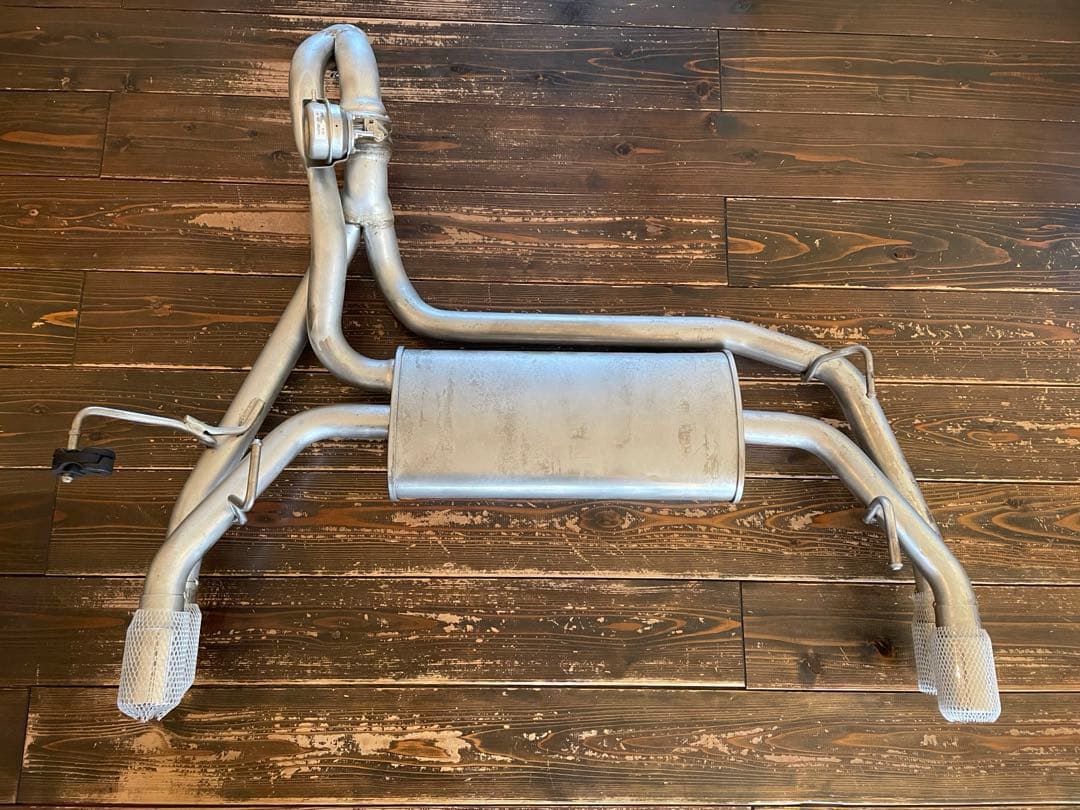 未使用〉ABARTH ステンレス製デュアルエキゾーストマフラー／レコードモンツァ