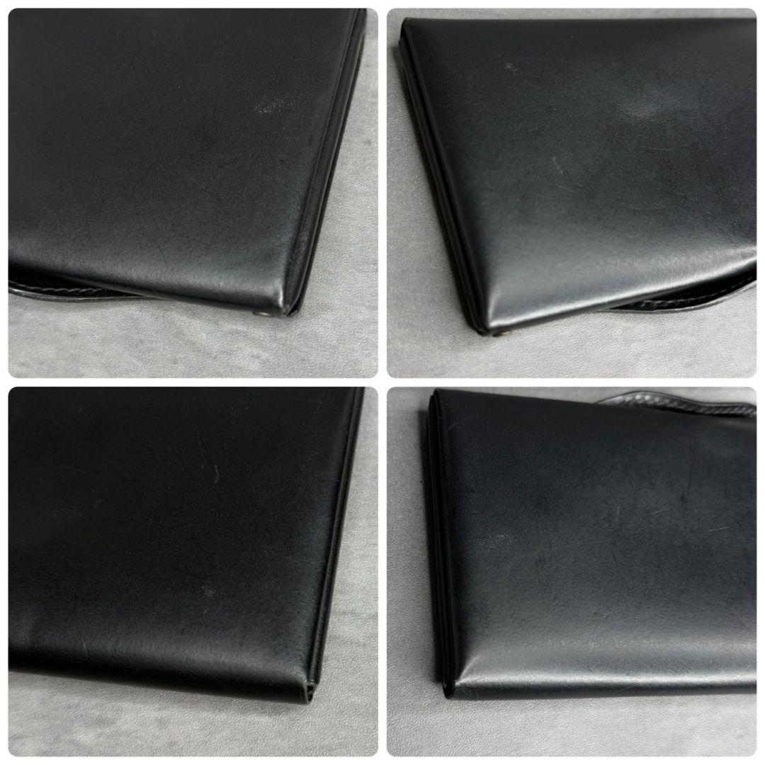 ten-to-sen usuha long ギボシ留め 長財布 本革 ブラック