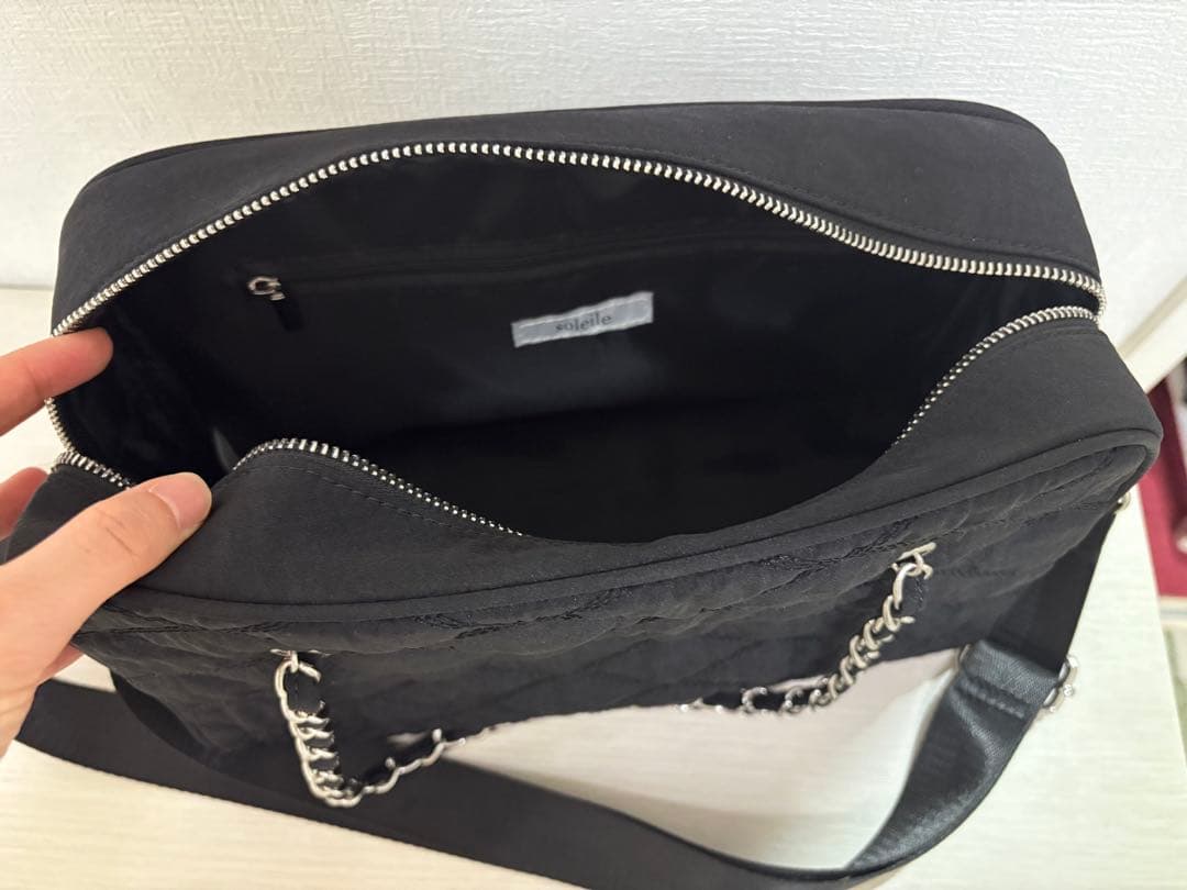 soleile ボストンバッグ 撥水生地