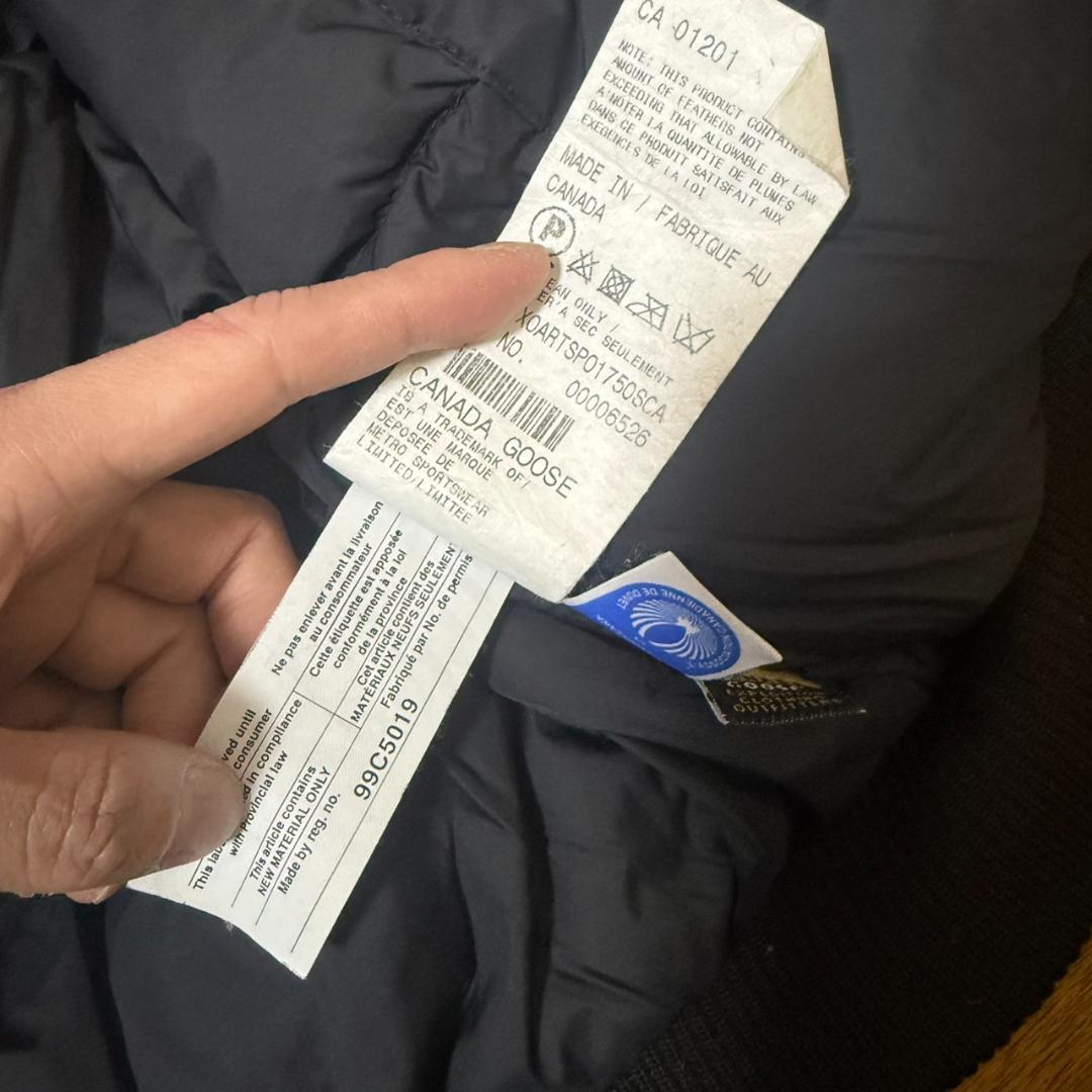 カナダグース超肉厚＆極暖ダウンジャケット/フィールドダウンコート/M/難あり