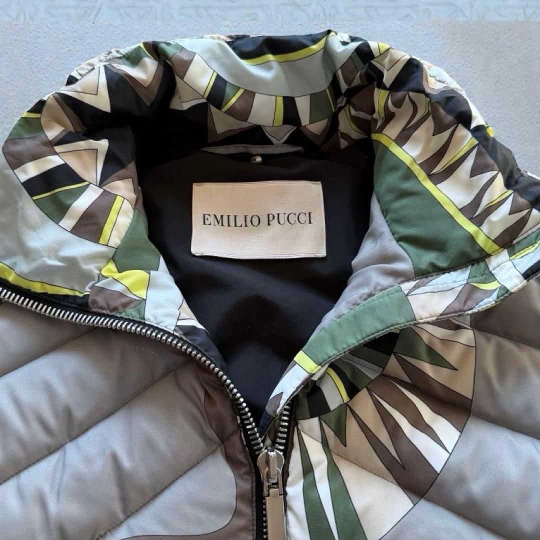 美品✨エミリオプッチ ダウンコート 希少カラー　総柄　ローマ製　38