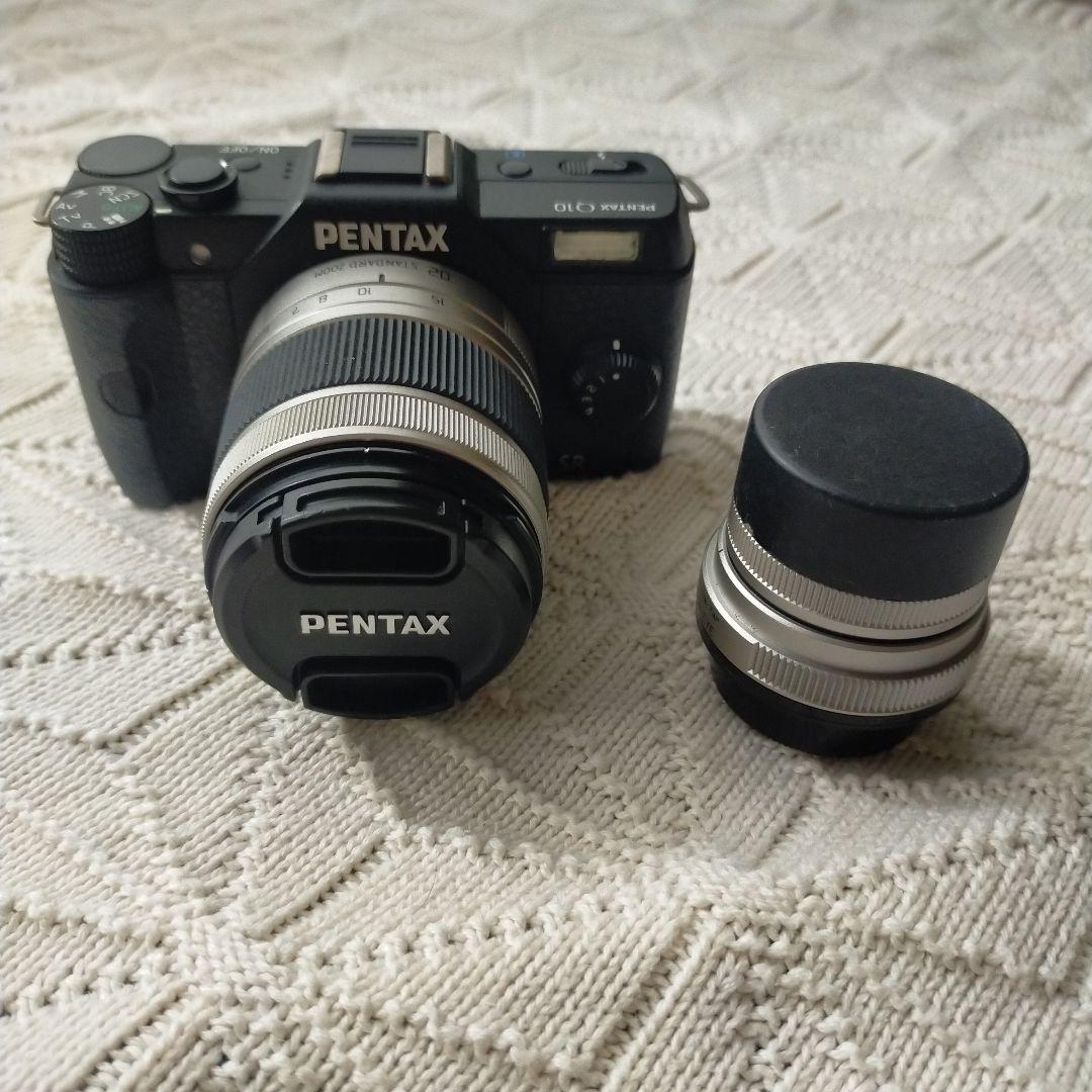【美品】PENTAX Q10 ミラーレスカメラ レンズ2個付き