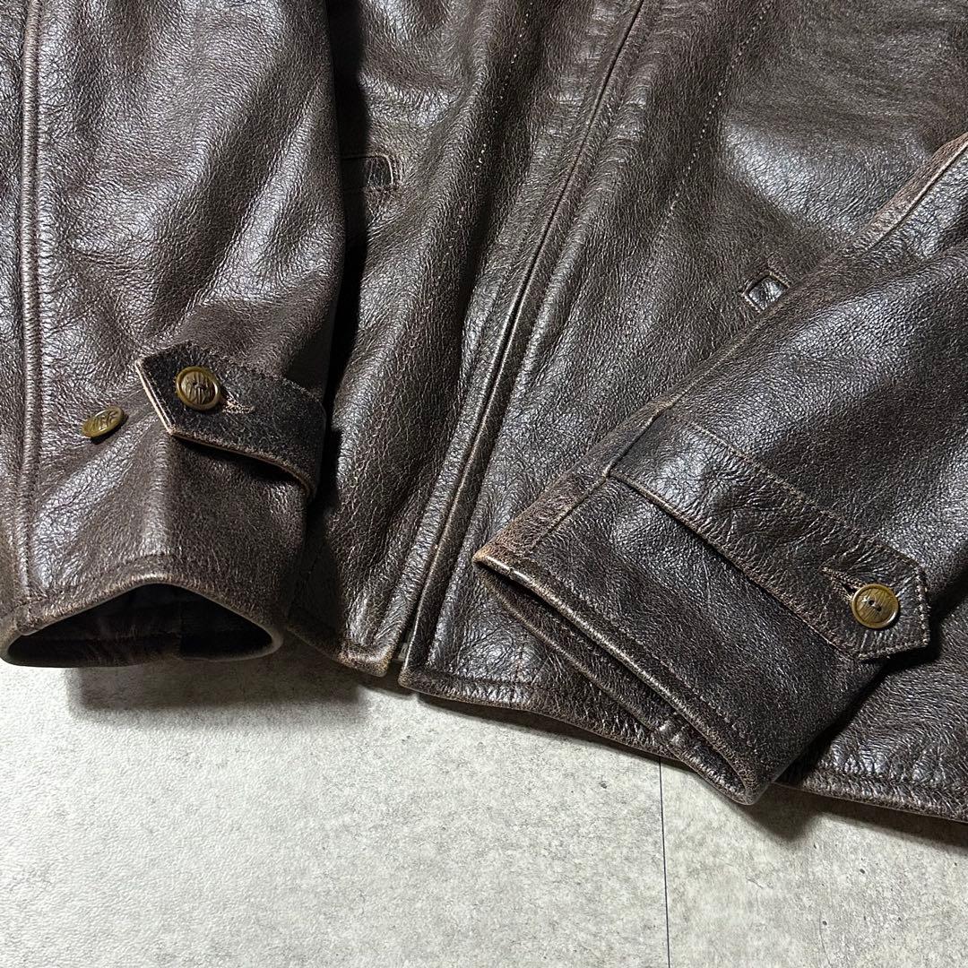 D*読様 curphey leather ダークブラウン レザージャケット 44