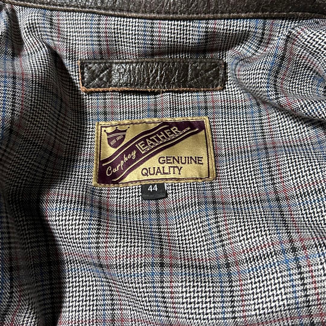 D*読様 curphey leather ダークブラウン レザージャケット 44