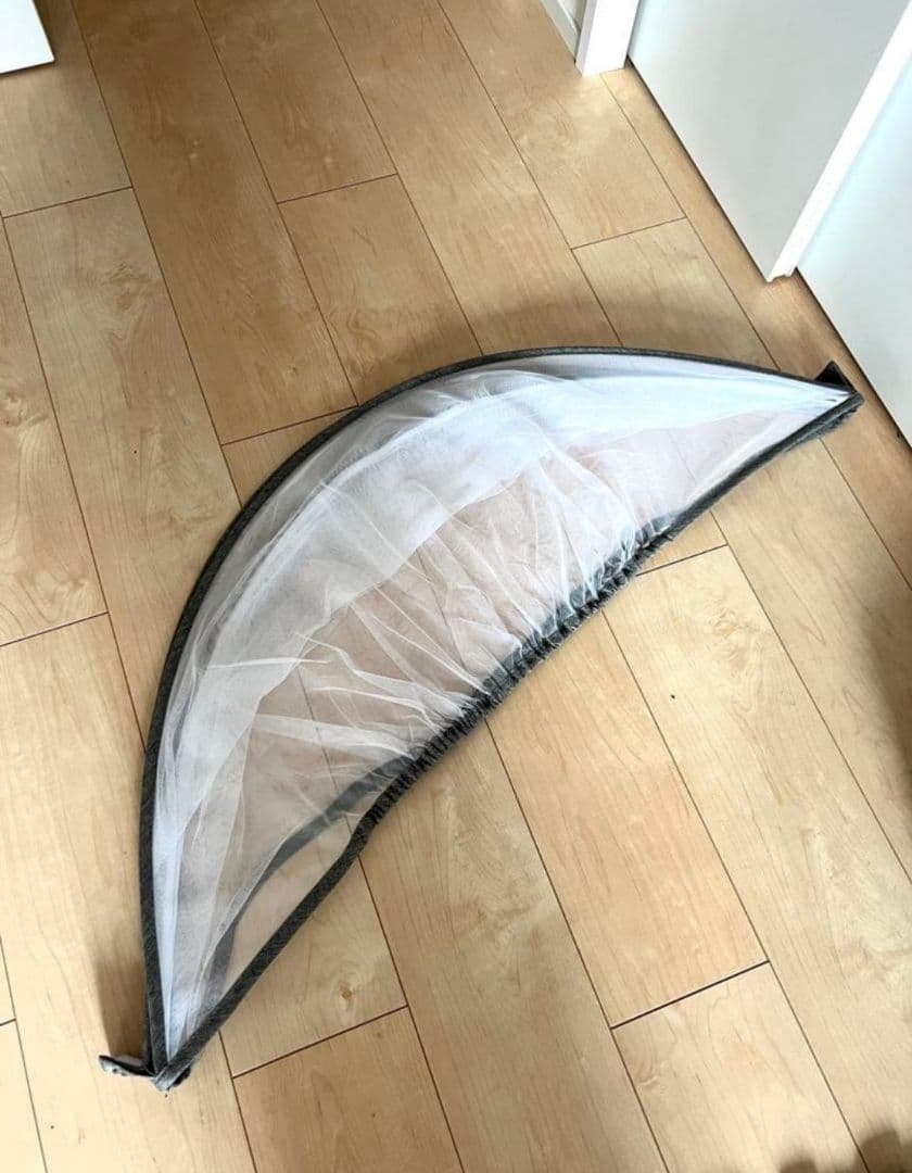 ベビーベッド HZDMJ グレー 折りたたみ　移動式