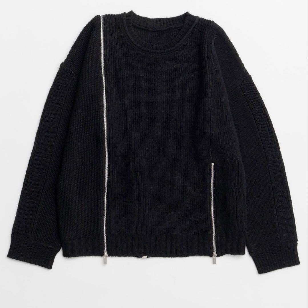 MAISON SPECIAL ロングファスナーニット