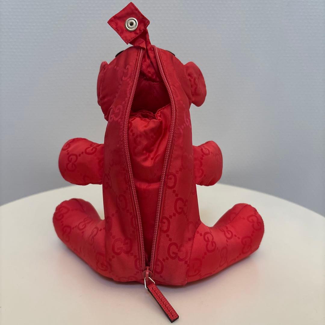 GUCCI グッチ エコバッグ テディベア トートバッグ ナイロン GG柄ピンク