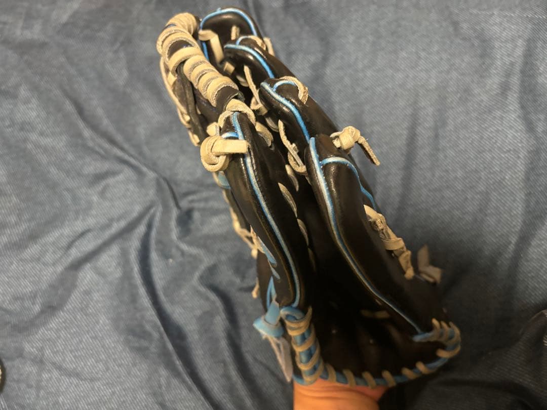 久保田スラッガー　SLUGGER 軟式グローブ 外野用 黒/青