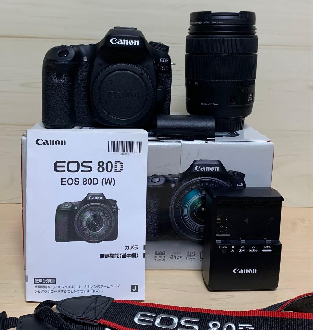 （中古品） EOS 80D EF-S18-135 IS USM レンズキット