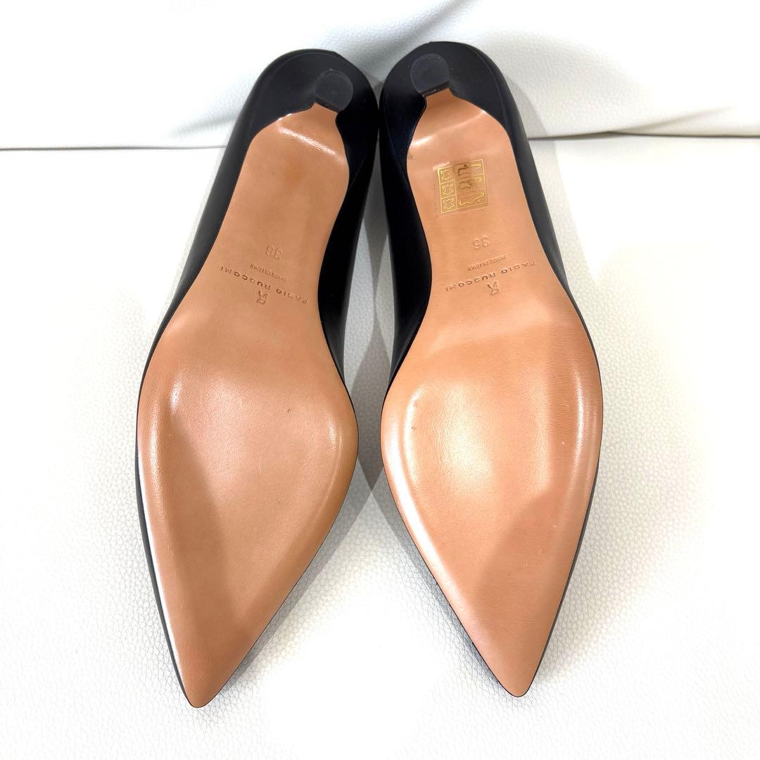 ファビオルスコーニ　ソフト レザー パンプス　ブラック　イタリア製　サイズ36