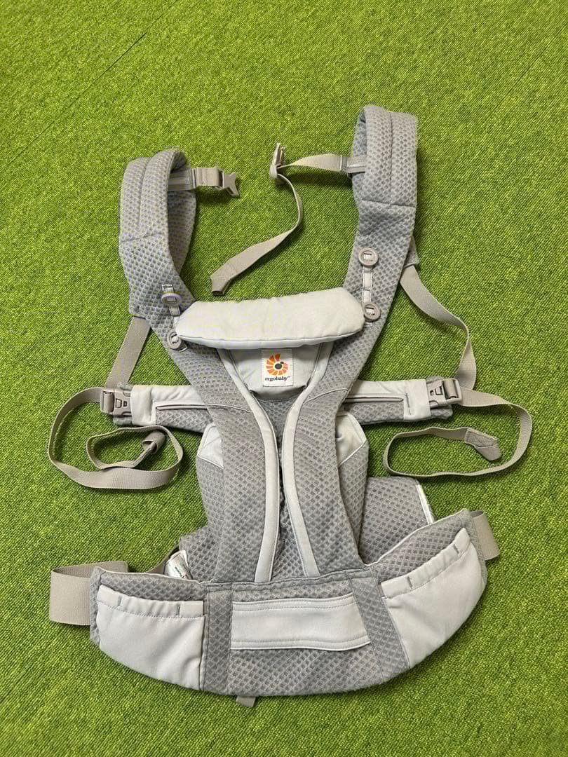 クリーニング済 エルゴベビー エルゴ 抱っこ紐 オムニブリーズ パールグレー