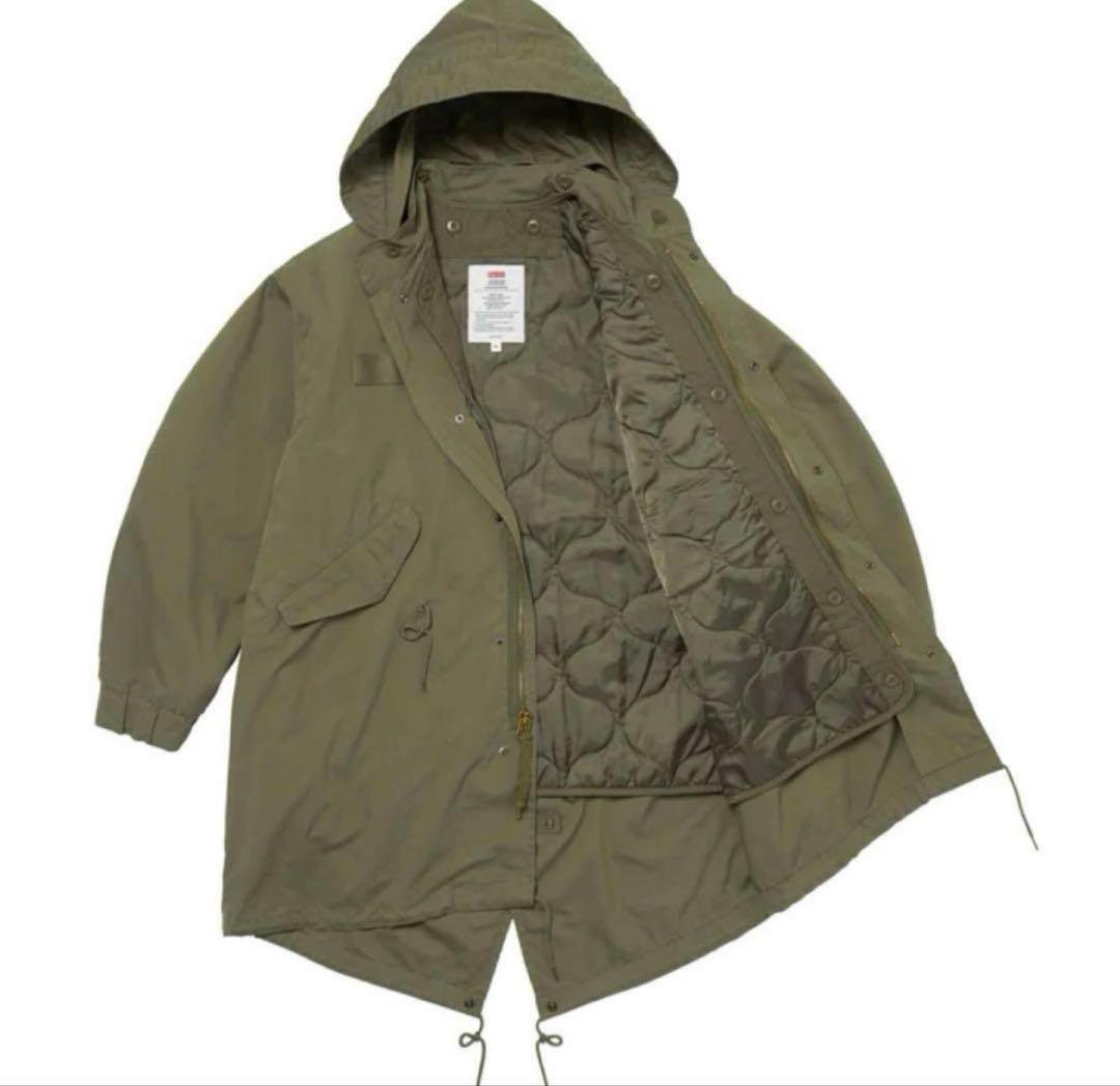 Supreme 24ss モッズコート オリーブ 中綿入り ３回ほど短時間着用
