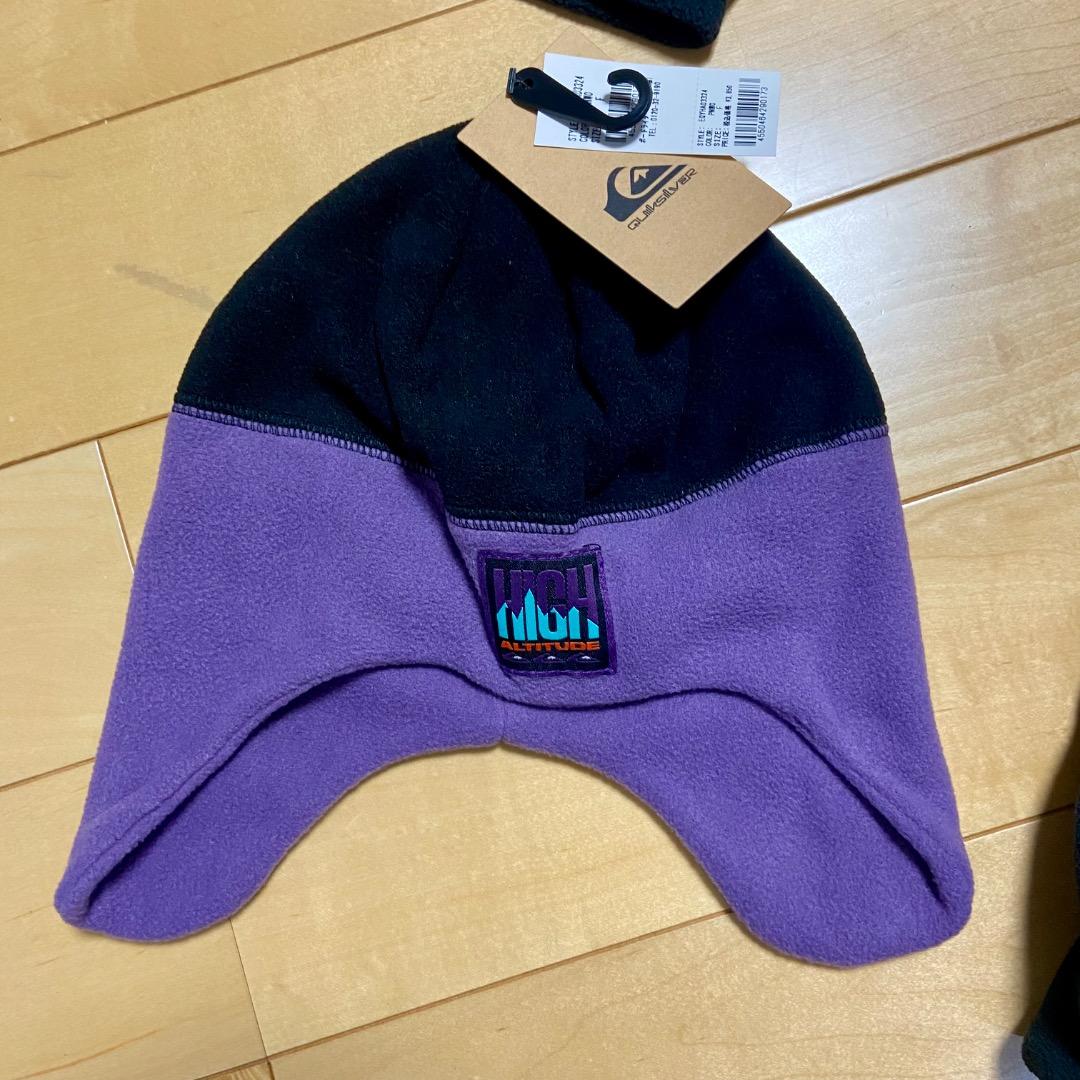 b*i様 QUICK SILVER クイックシルバー　フリース 帽子　新品