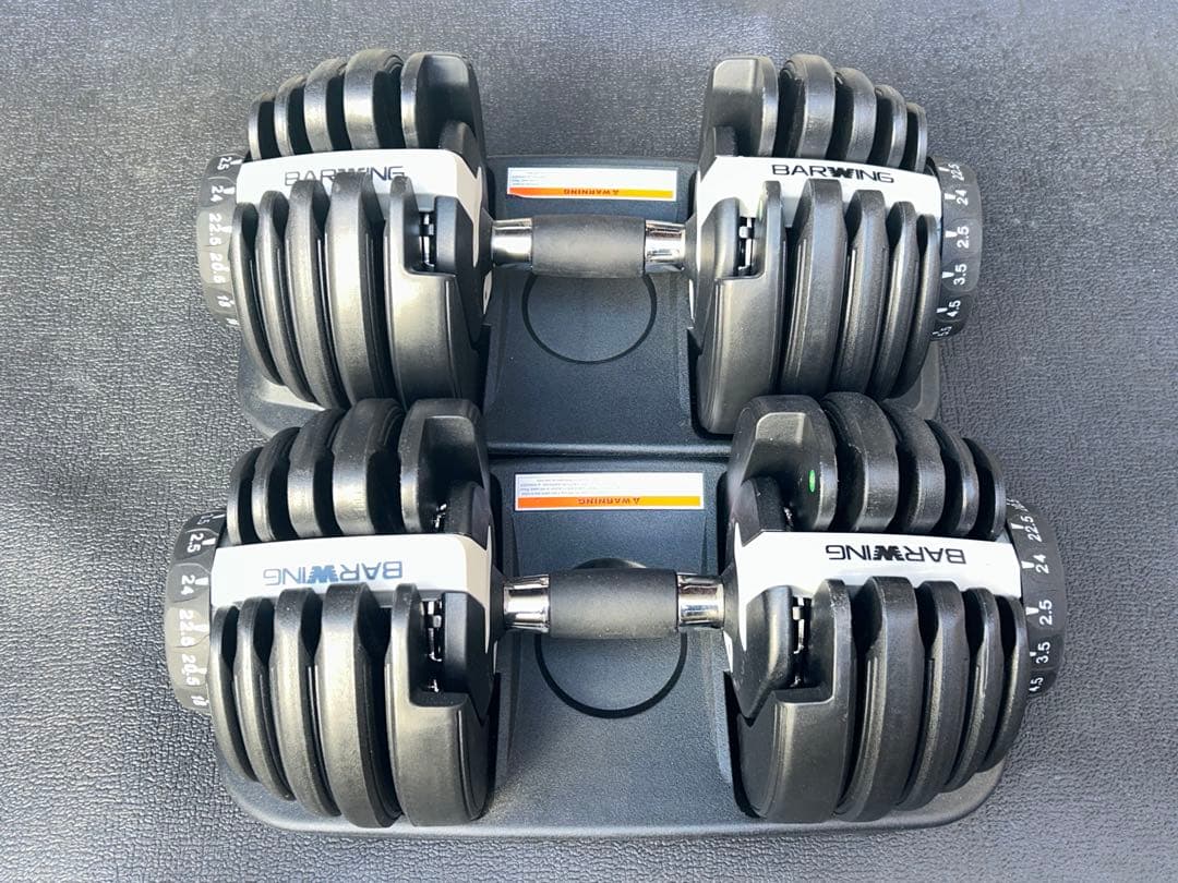 バーウイング　可変式ダンベル　2個セット　1個24キロ　合計48キロ
