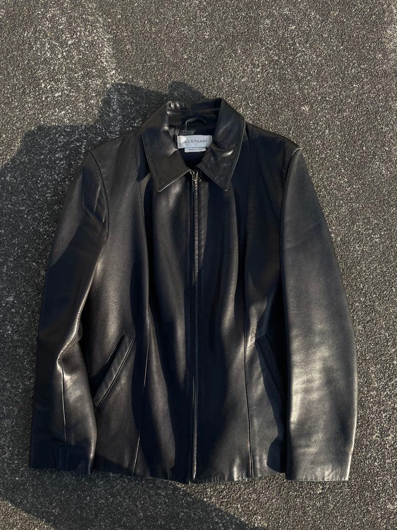 貴重品 JILLSTUART Leather jacket イタリア製