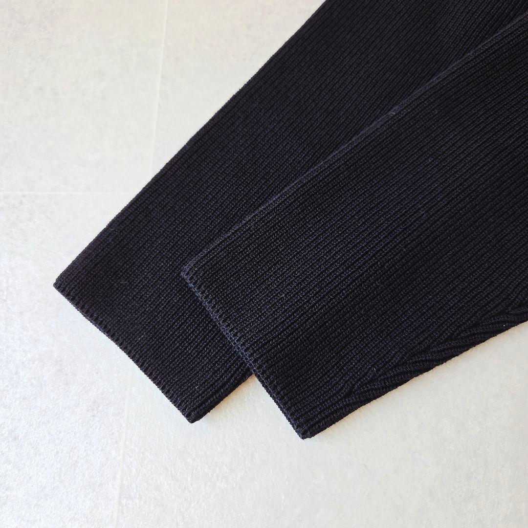 25ss✨ ノーブル フロントジップボートネックニット 洗える