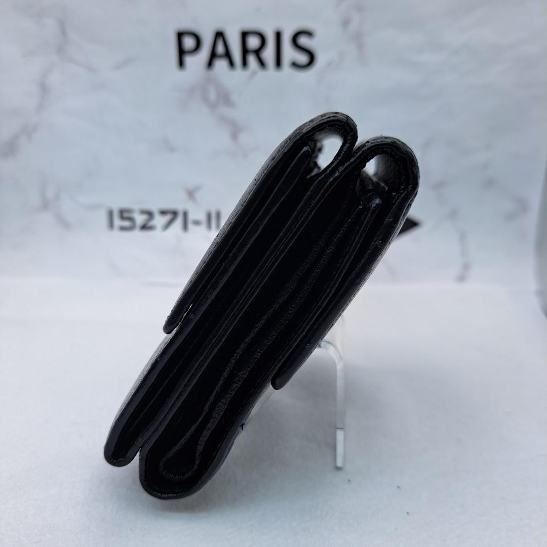 CHANEL　ココボタン　ブラック　三つ折り財布　財布