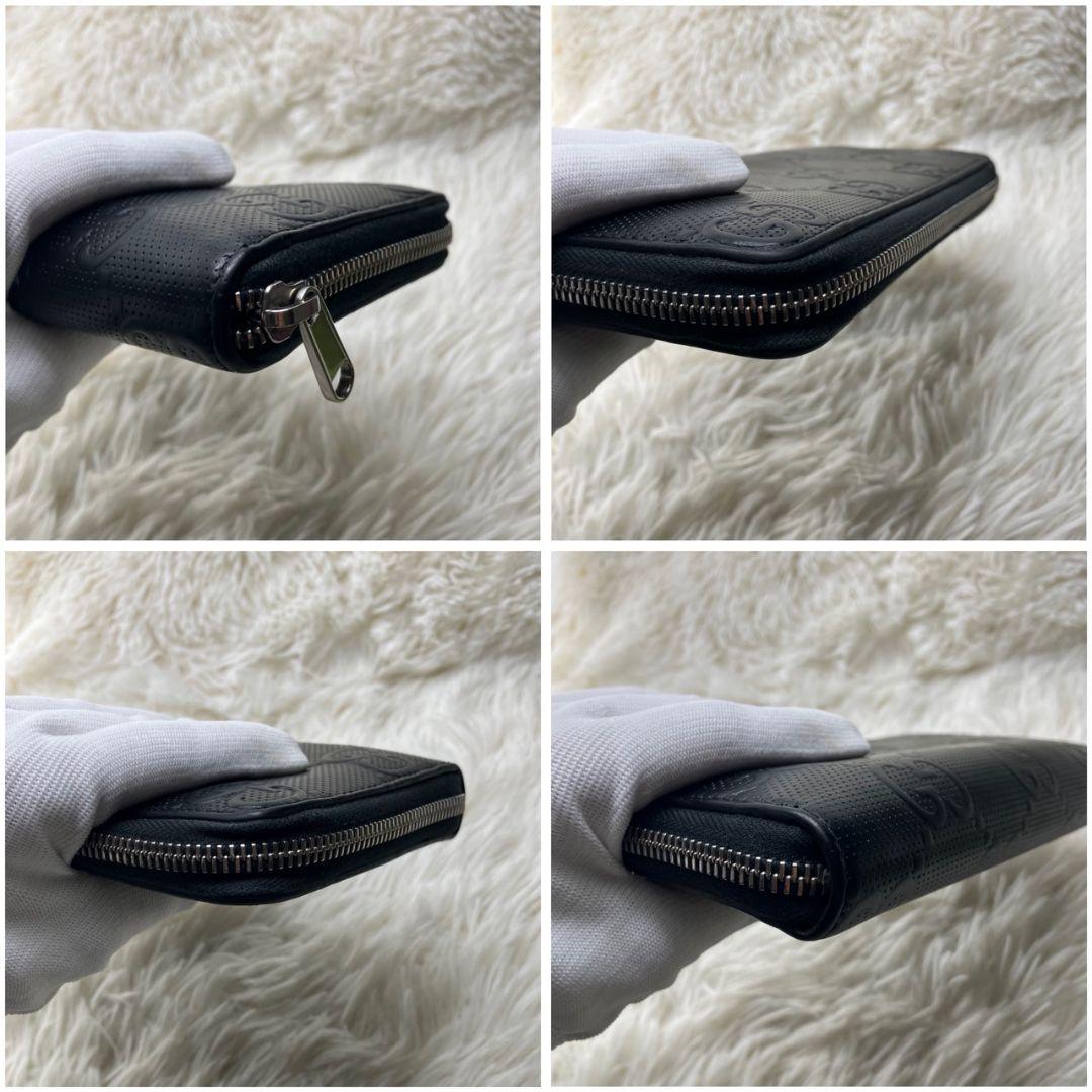 ✨極美品✨グッチ　長財布　ラウンドファスナー オーガナイザー　黒