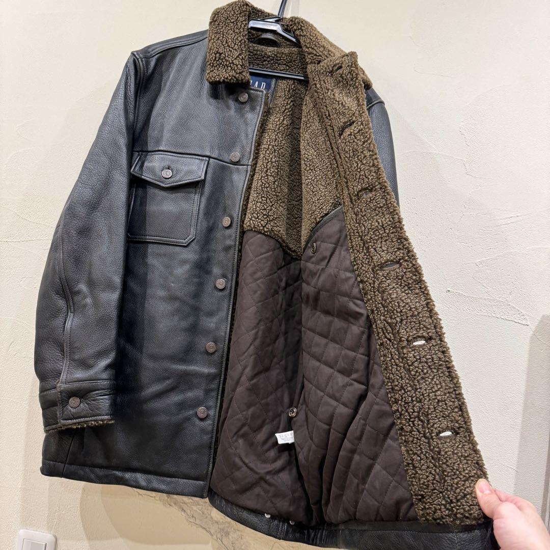 激レア中古美品☆OLD GAP ギャップ ボアカウレザージャケット カーコート