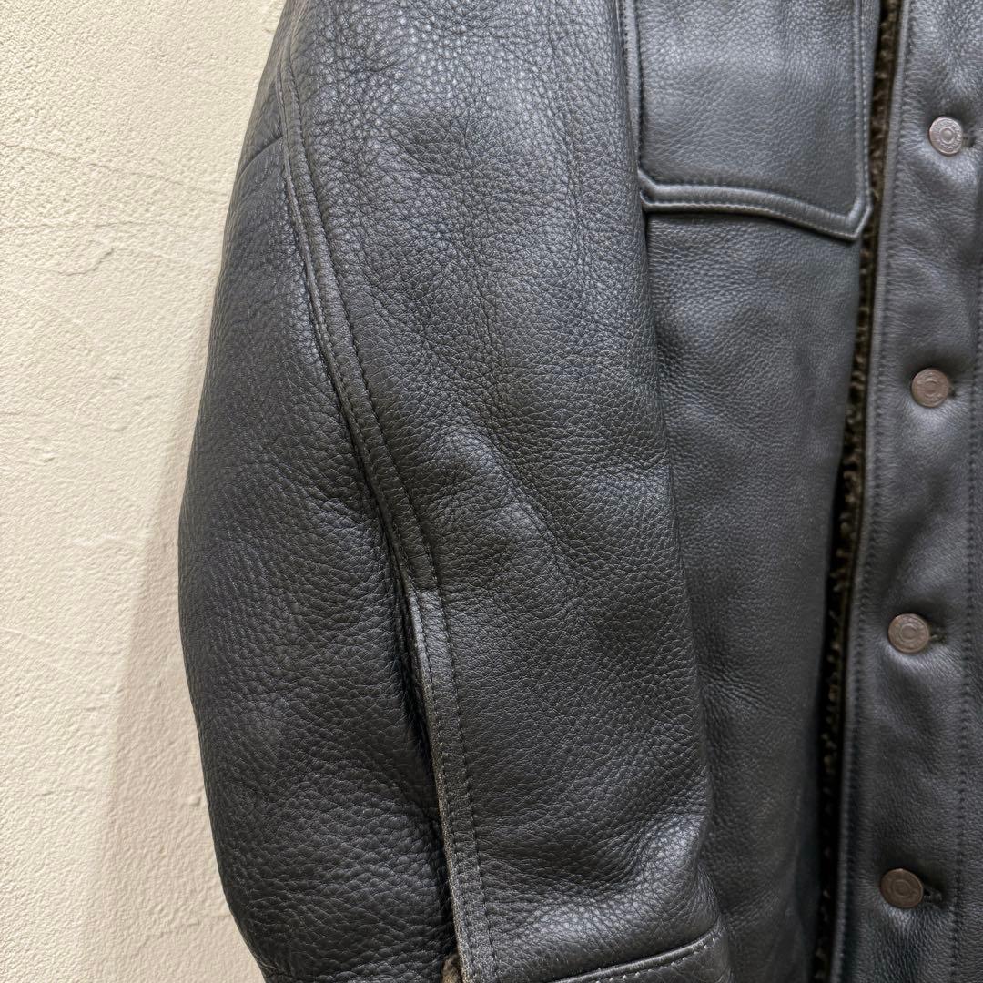 激レア中古美品☆OLD GAP ギャップ ボアカウレザージャケット カーコート