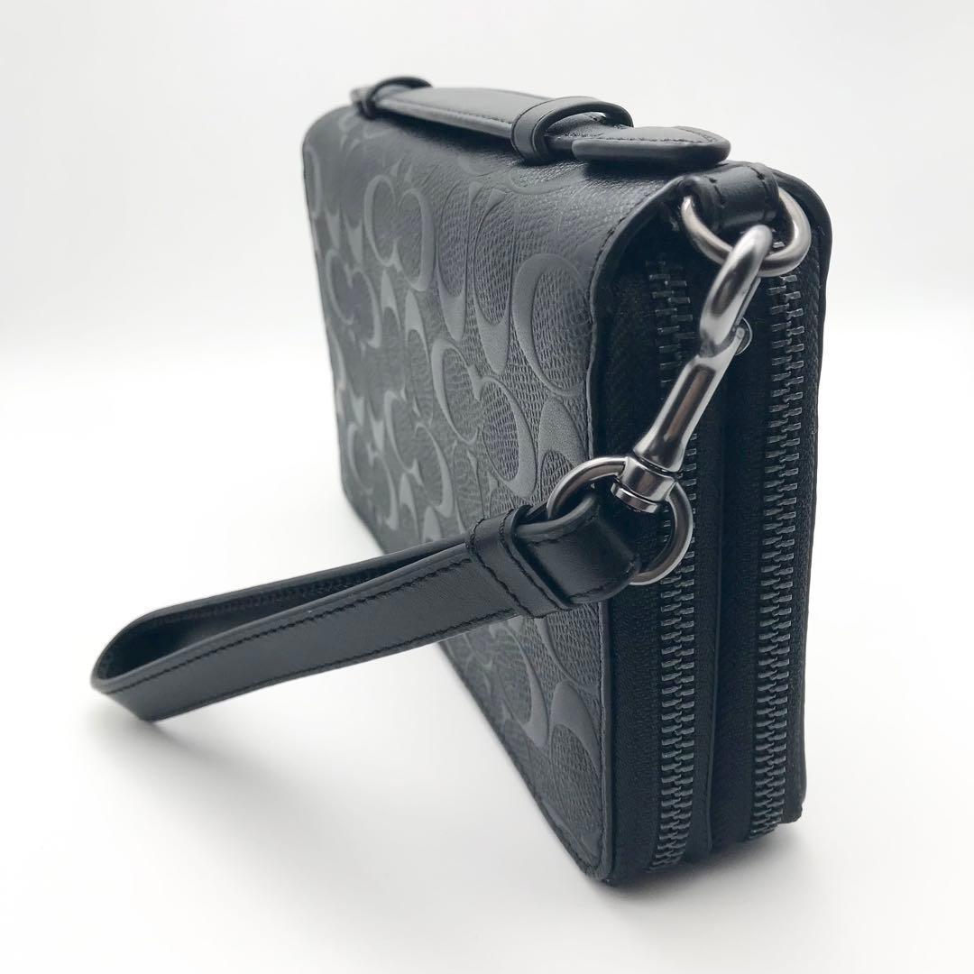 COACH 大人気！！ ダブルジップ トラベルオーガナイザー シグネチャー 新品